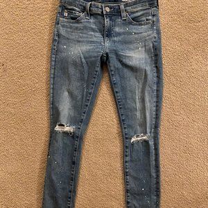 Distressed AG jeans!